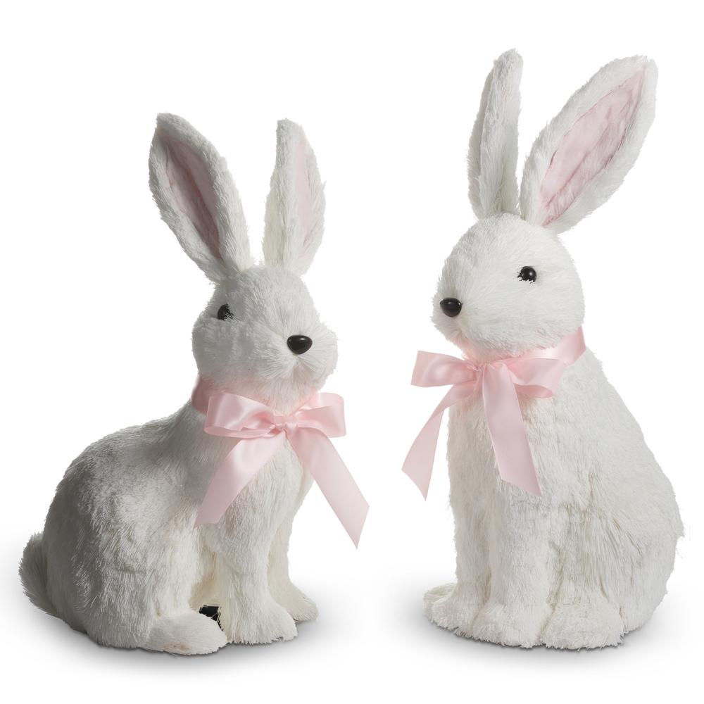 RAZ Imports 16" White Bunnies