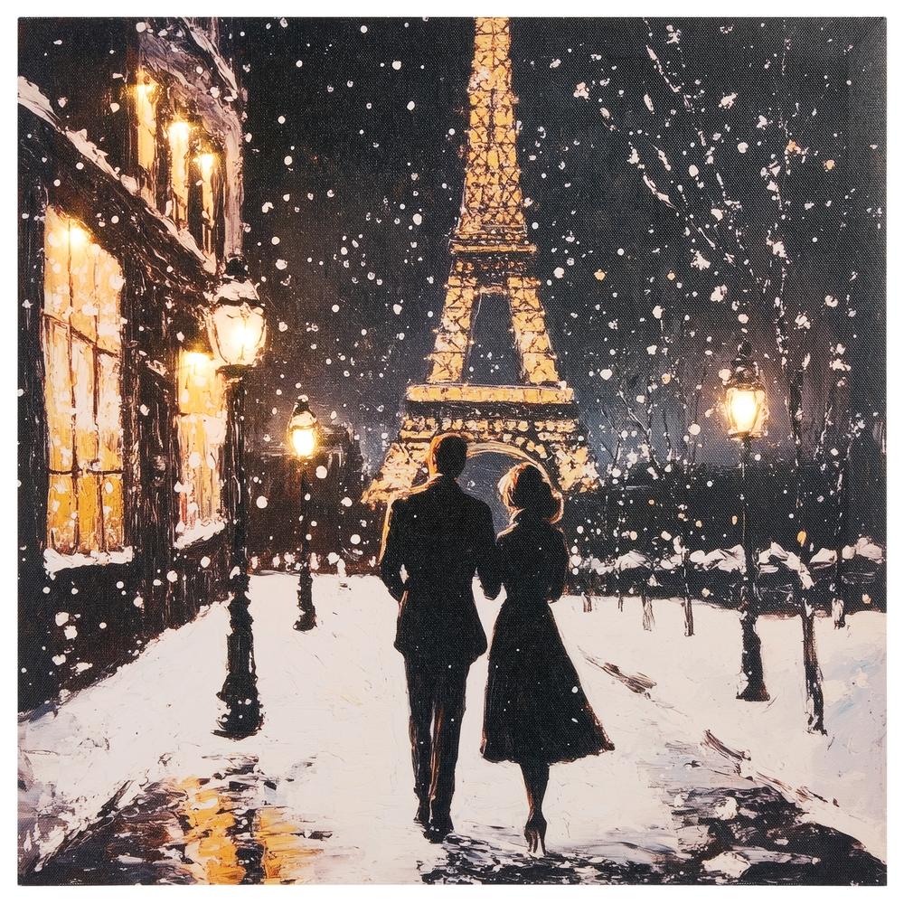 RAZ Imports 16" Winter in Paris Lit Print