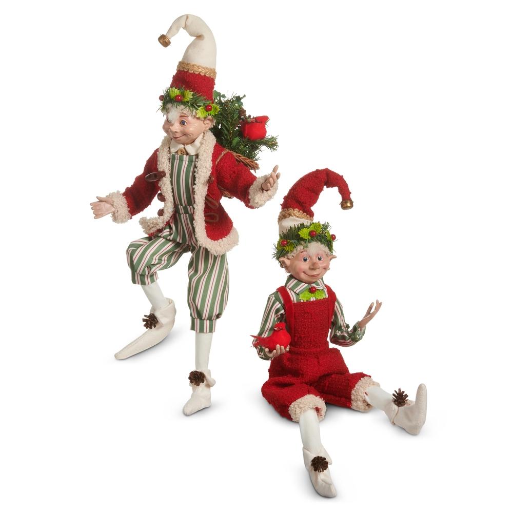 RAZ Imports 16" Yuletide Traditions Posable Elf