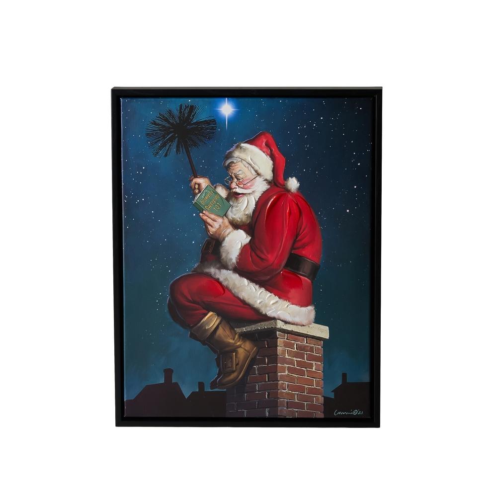 RAZ Imports 17.5" The Sooty Claus Framed Wall Art