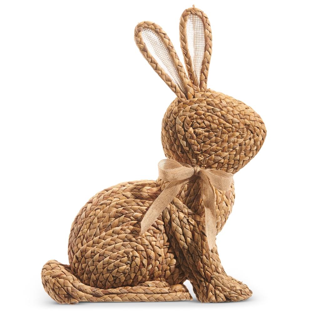 RAZ Imports 17.75" Natural Basketweave Bunny