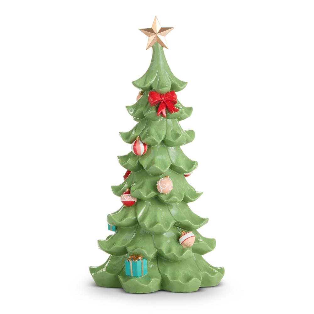 RAZ Imports 17.75" Ruffled Candy and Bow Tree