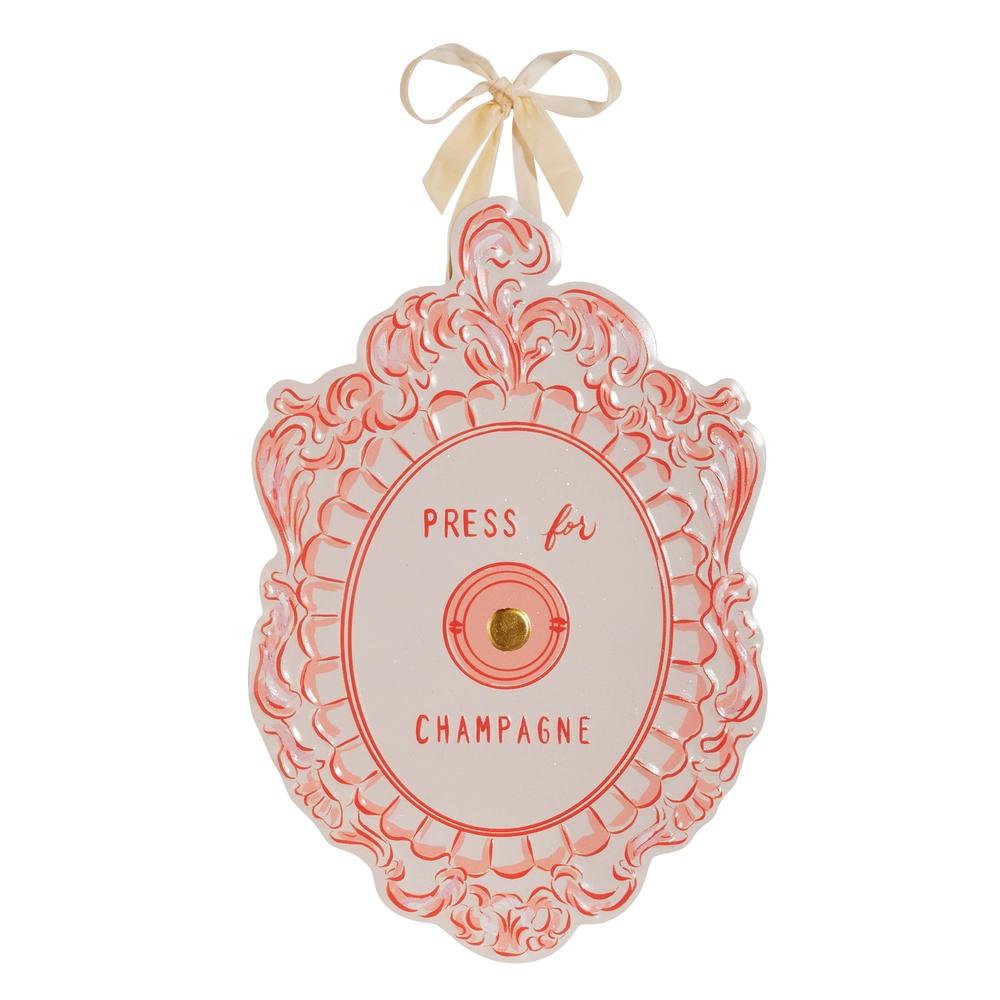 RAZ Imports 17" Champagne on Call Hanging Art