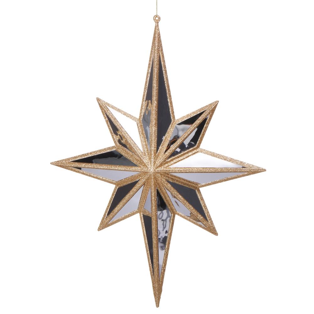 RAZ Imports 17" Mirrored North Star Ornament