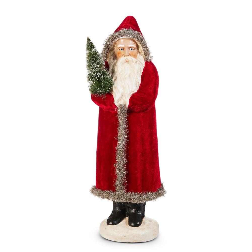 RAZ Imports 17" Red Velvet Santa