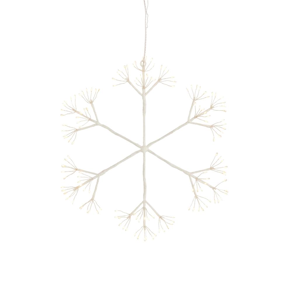 RAZ Imports 17" White Glittered Starburst Snowflake