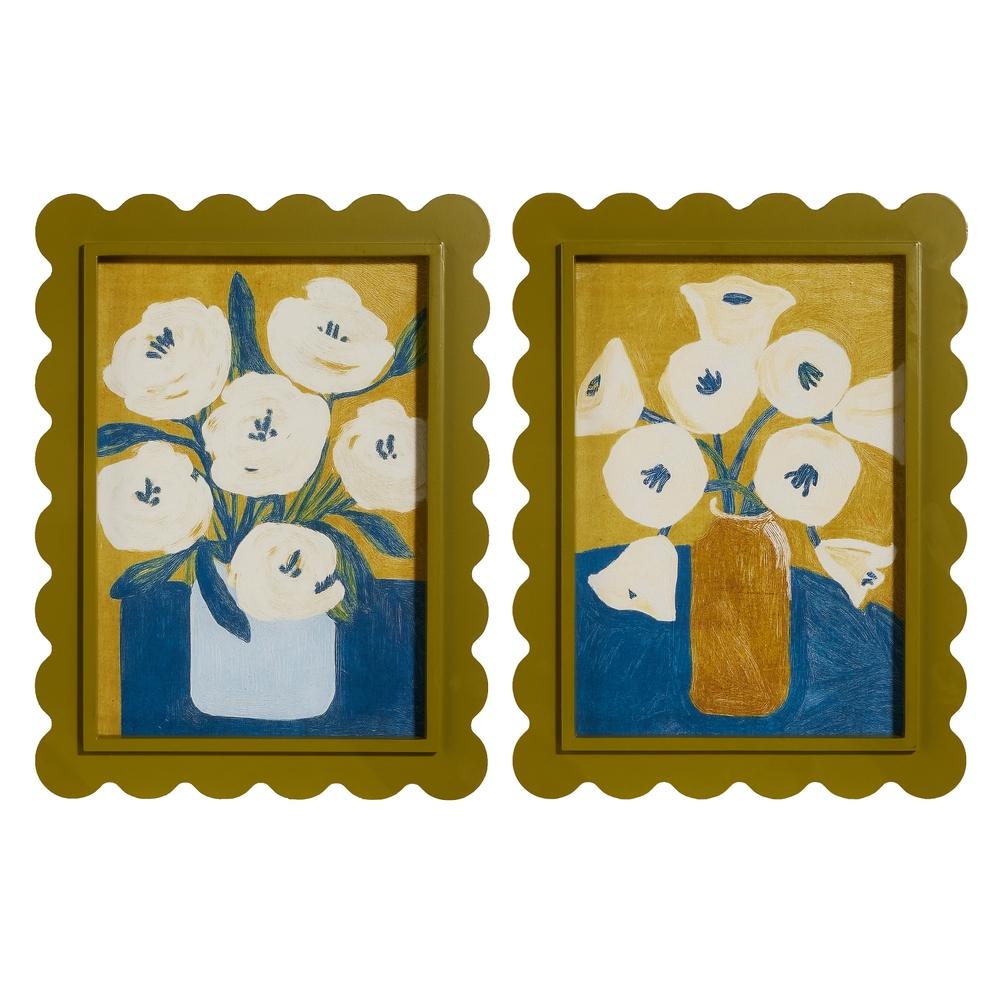 RAZ Imports 18.5" Charming Floral Framed Wall Art