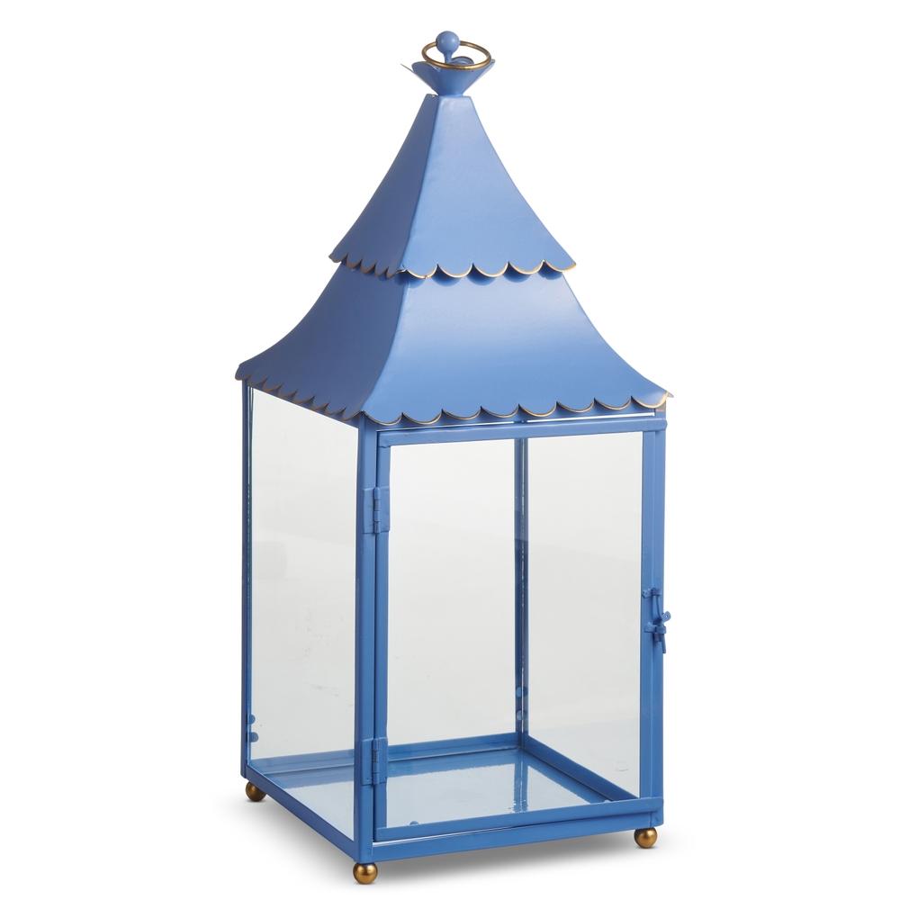 RAZ Imports 18.5" Dark Blue Lantern