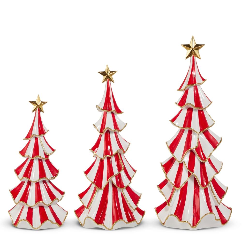 RAZ Imports 18.5" Striped Ruffle Tree