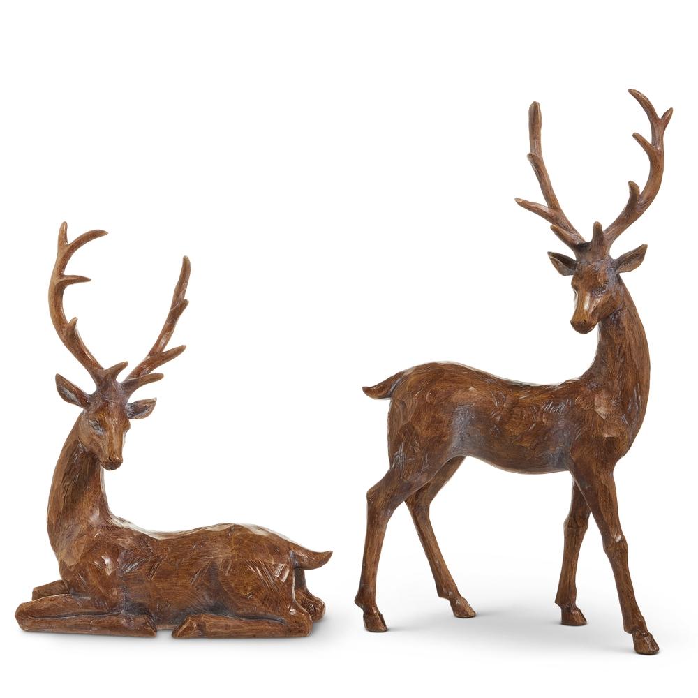 RAZ Imports 18.5" Wood Look Deer
