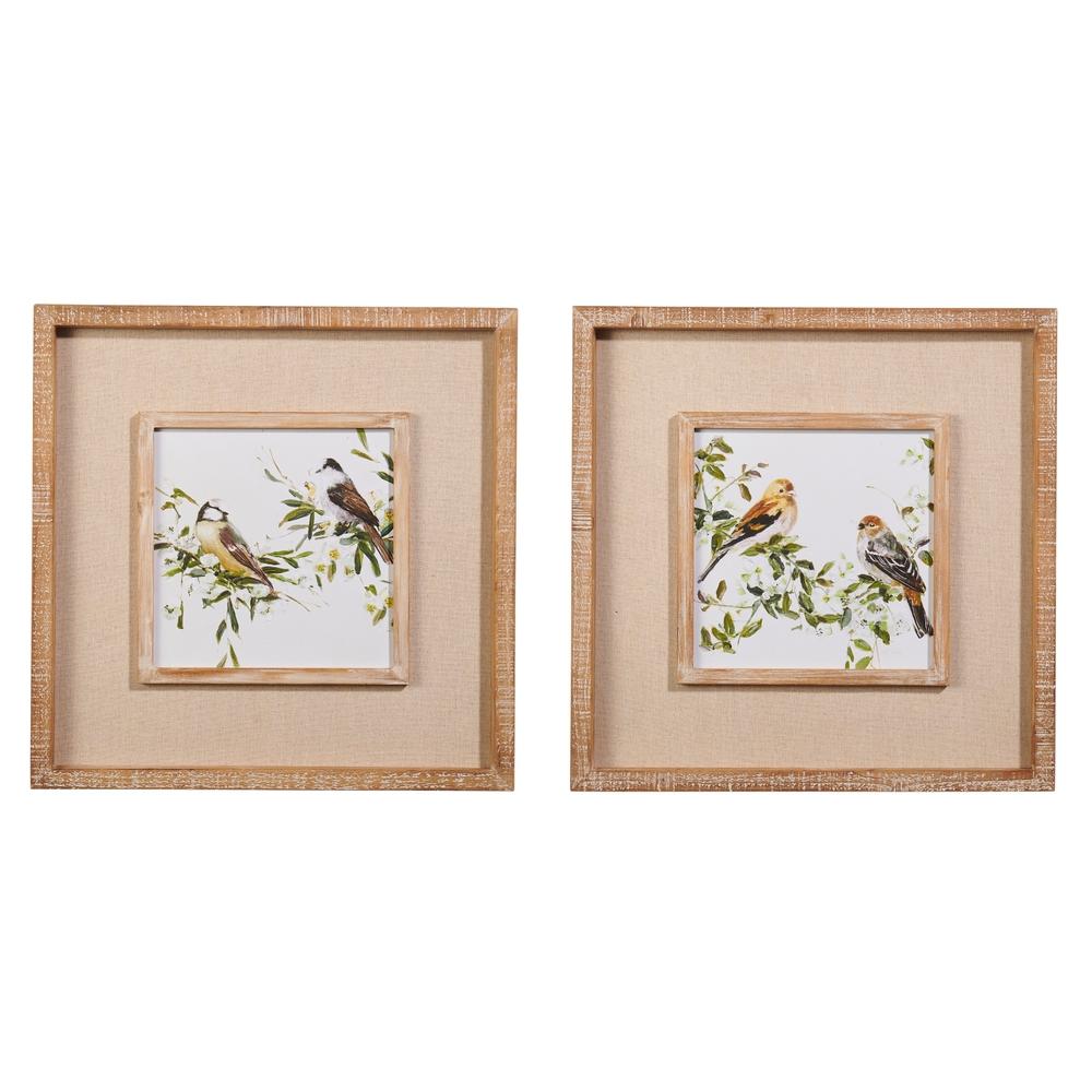 RAZ Imports 18" Birds on a Branch Framed Wall Art