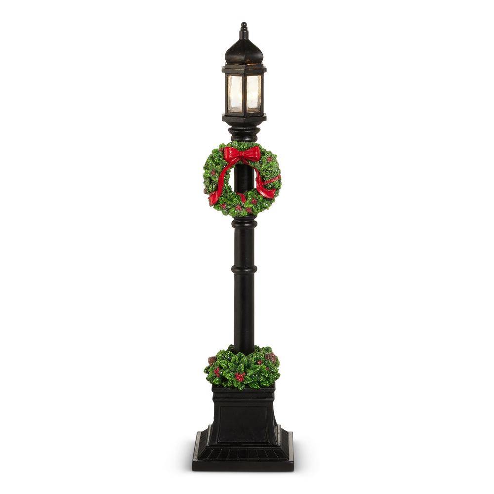 RAZ Imports 18" Black Lamp Post