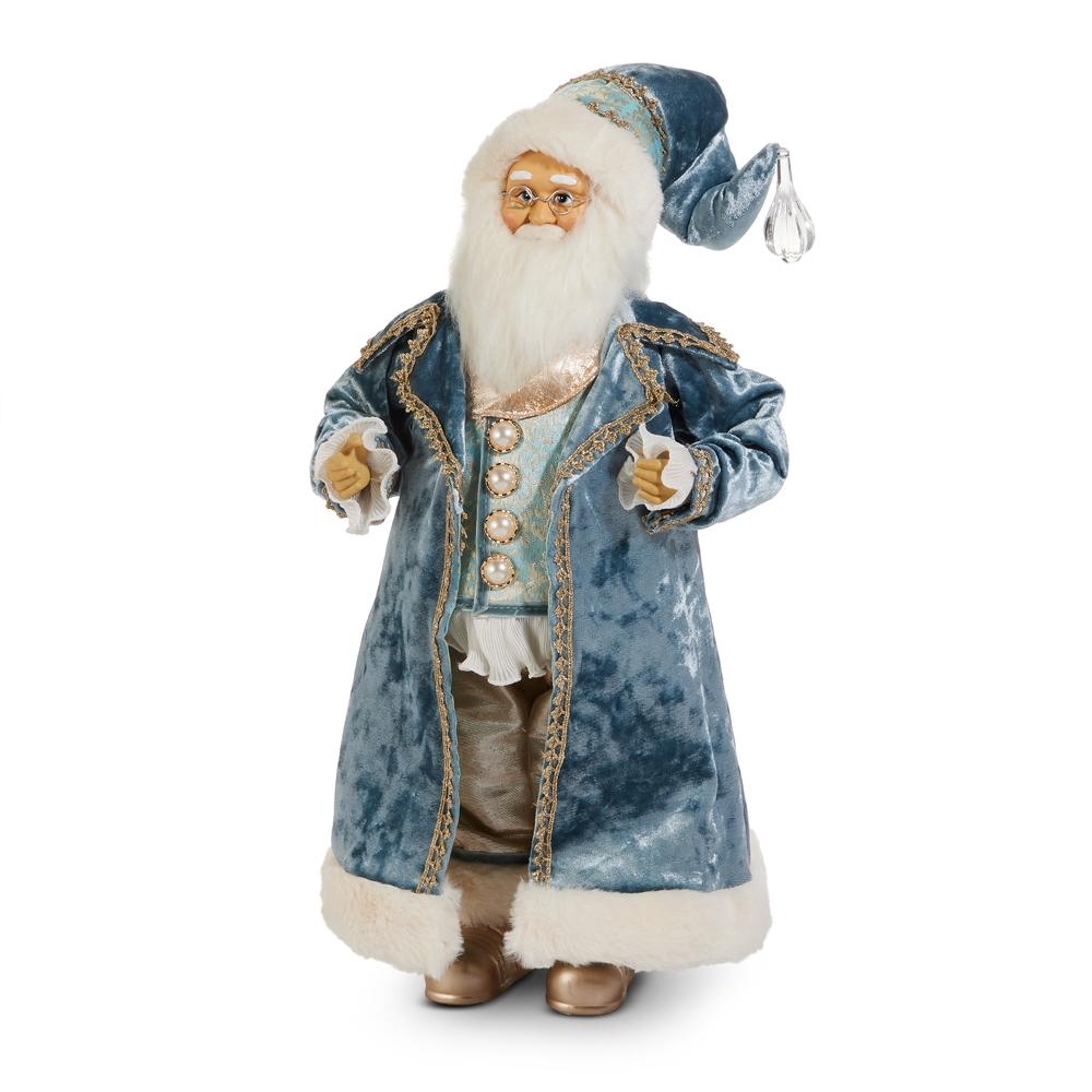 RAZ Imports 18" Blue Victorian Santa