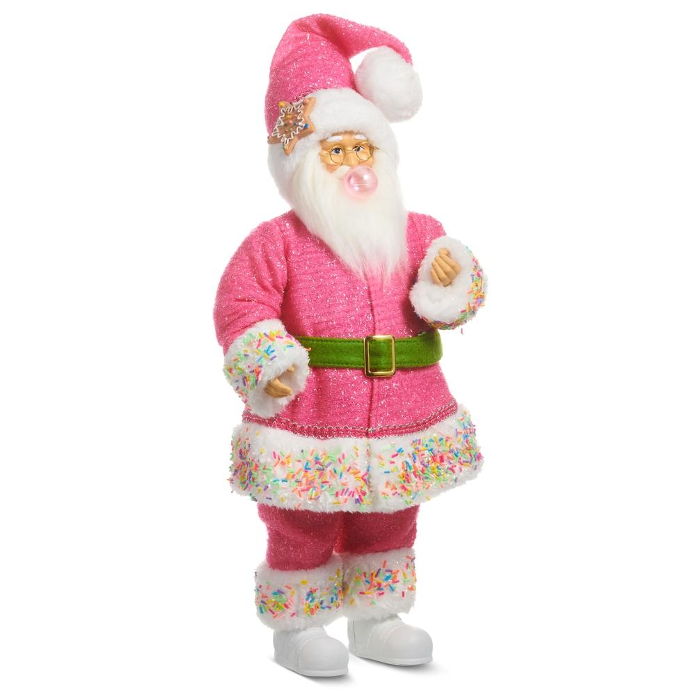 RAZ Imports 18" Bubblegum Blowin' Santa