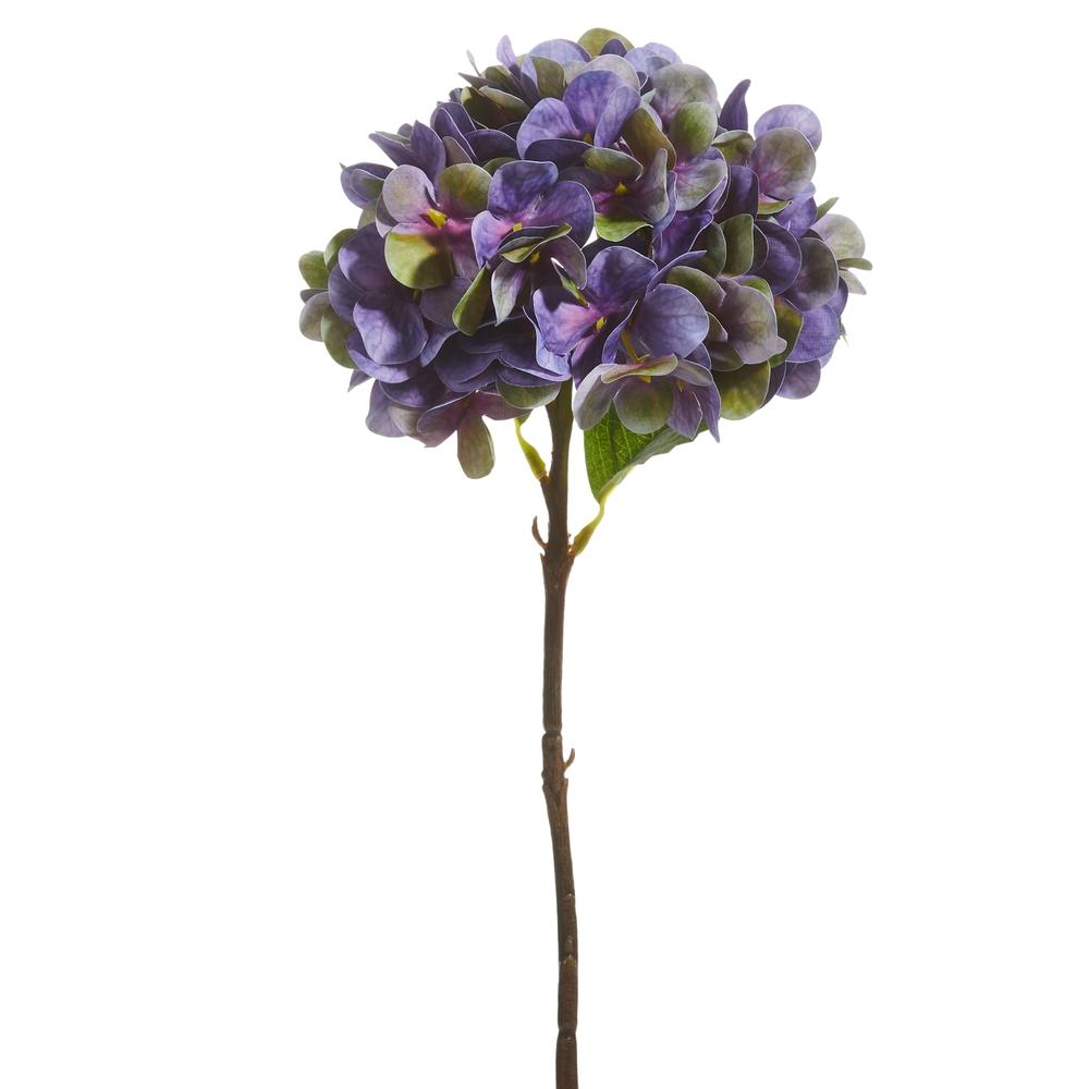 RAZ Imports 18" Dark Purple Hydrangea Stem