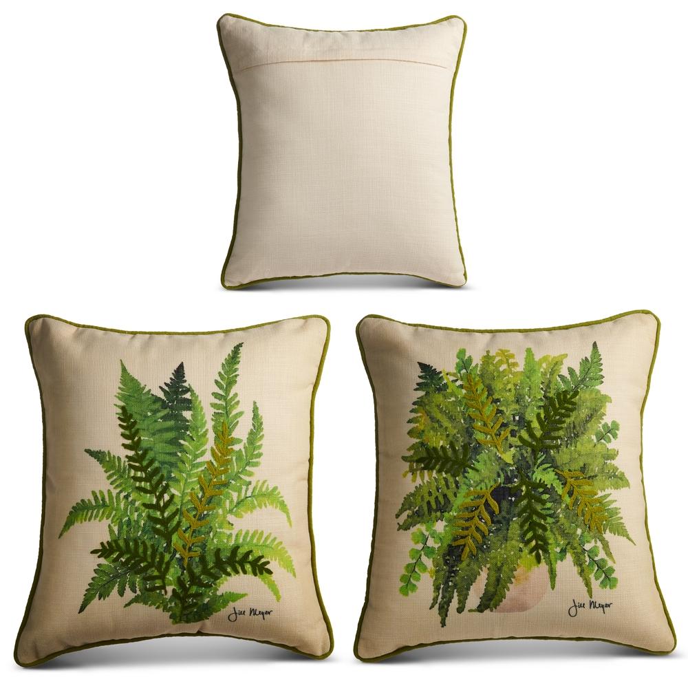 RAZ Imports 18" Farmhouse Fern Pillow