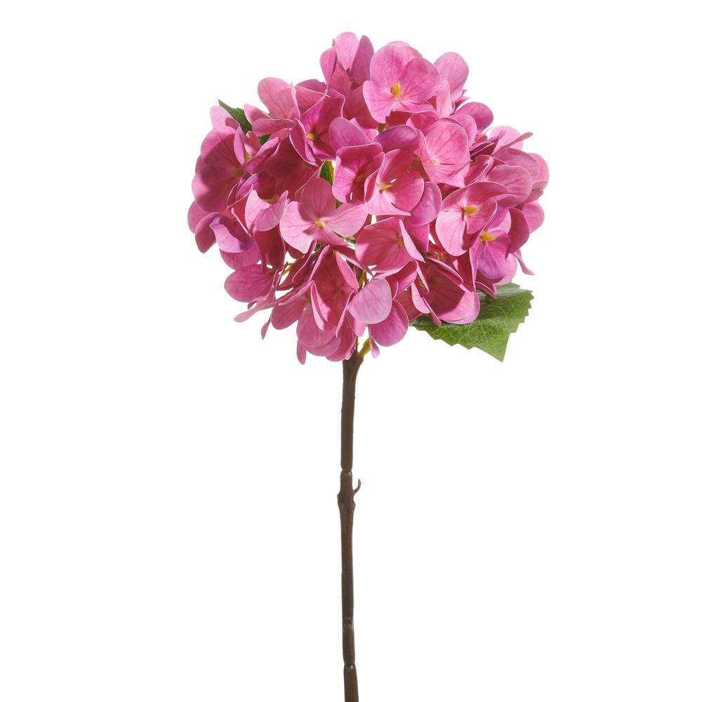 RAZ Imports 18" Hot Pink Hydrangea Stem