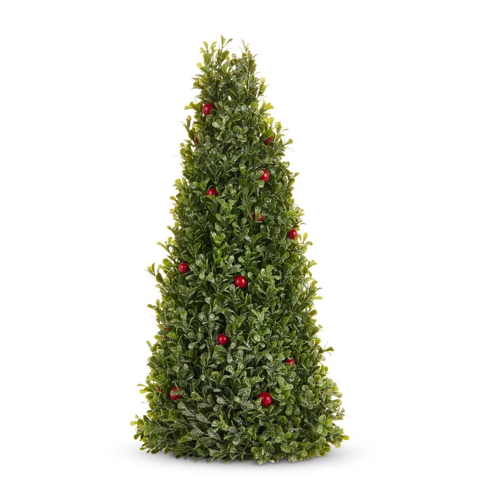 RAZ Imports 18" Iced Cedar and Berry Tree