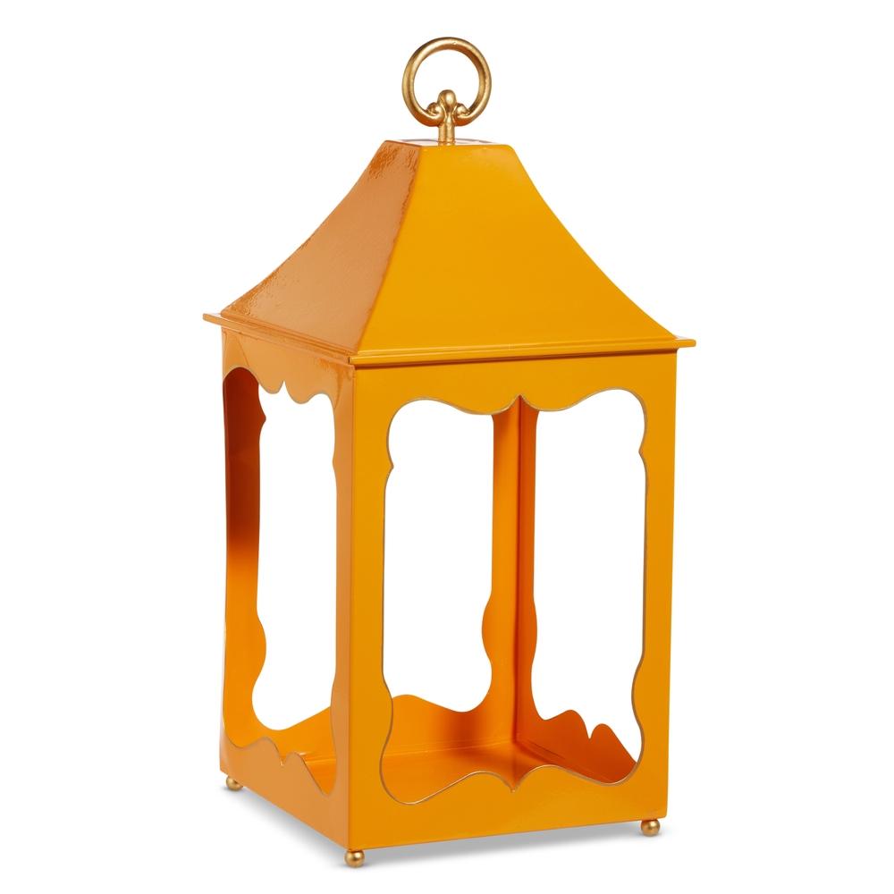 RAZ Imports 18" Orange Lantern