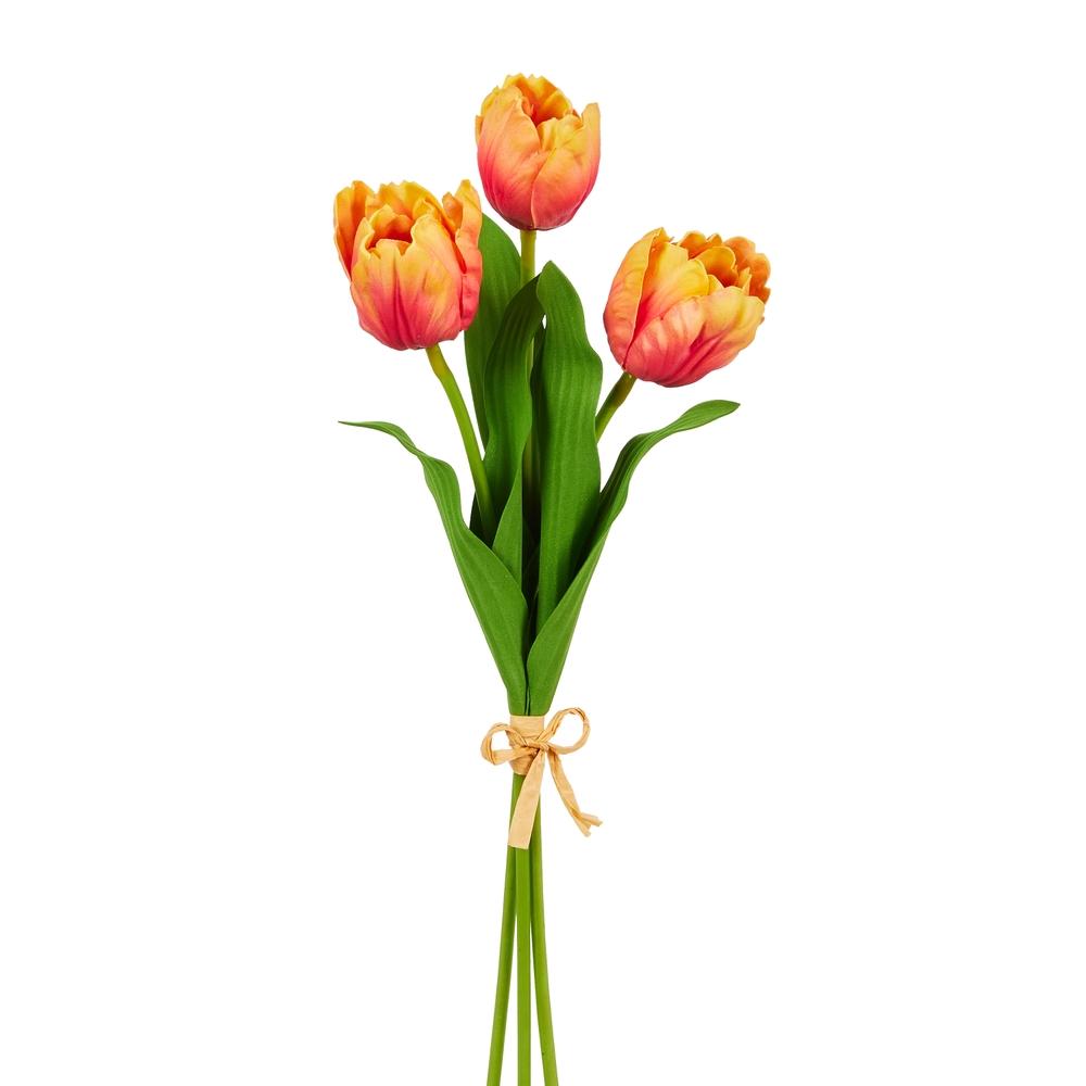 RAZ Imports 18" Orange Tulip Bundle