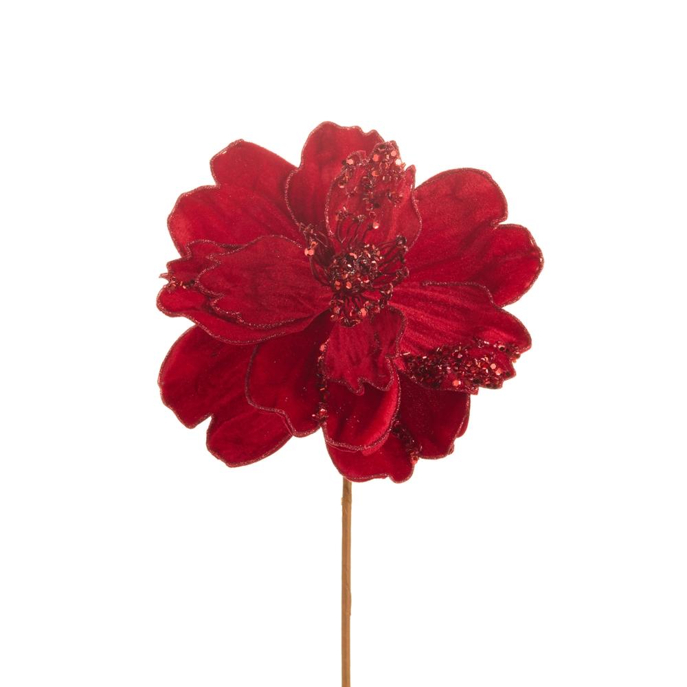 RAZ Imports 18" Red Magnolia Stem