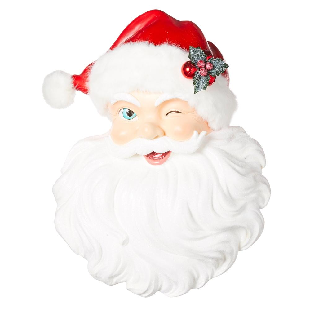 RAZ Imports 18" Santa Face Wall Art