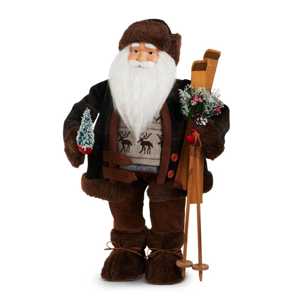 RAZ Imports 18" Skier Santa