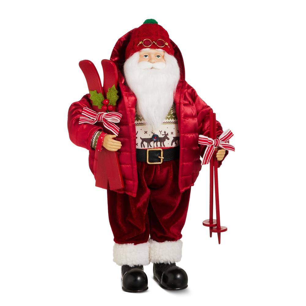 RAZ Imports 18" Skiing Santa