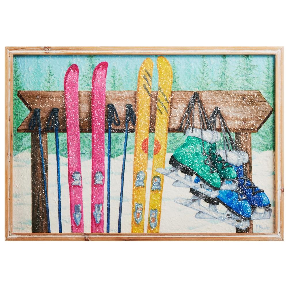RAZ Imports 19.5" At The Slopes Framed Wall Art