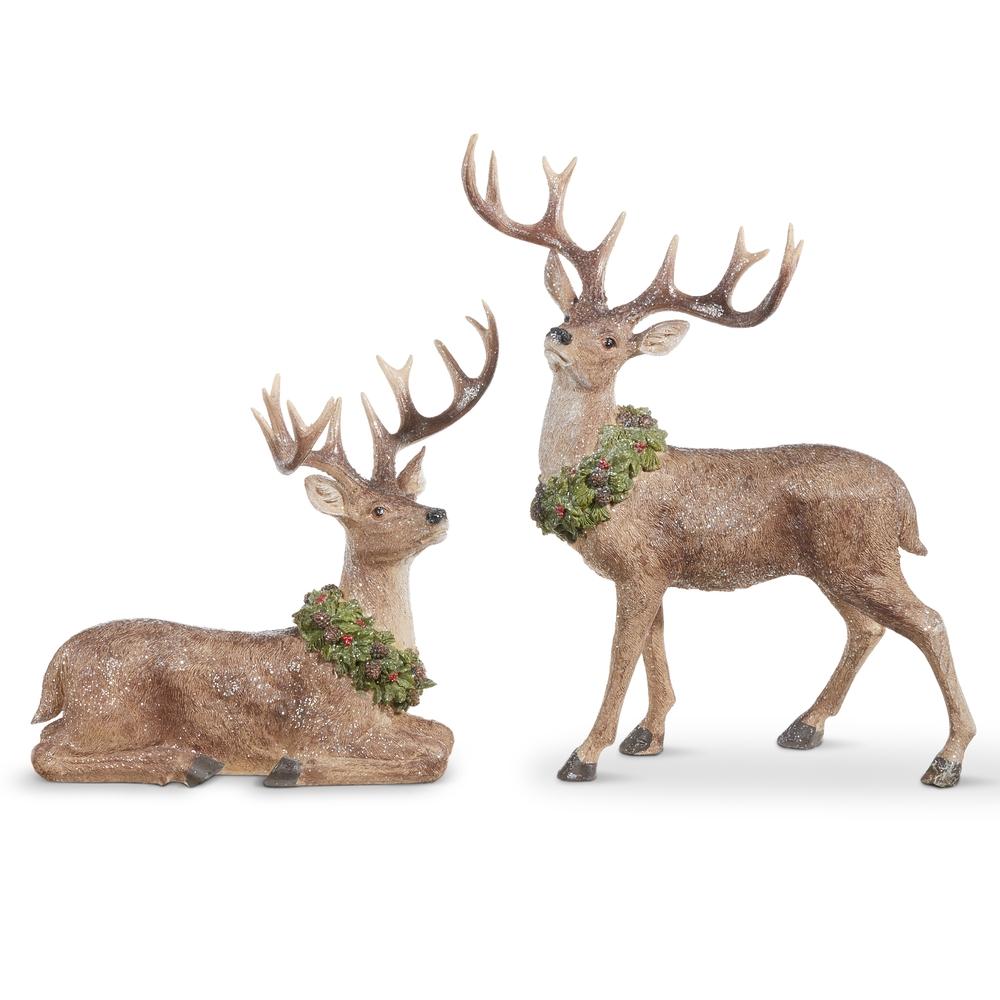 RAZ Imports 19.5" Deer with Wreath