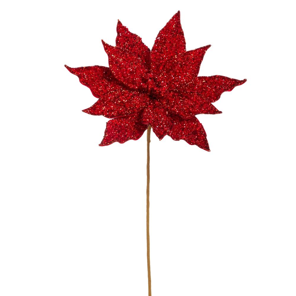 RAZ Imports 19.5" Red Jeweled Poinsettia