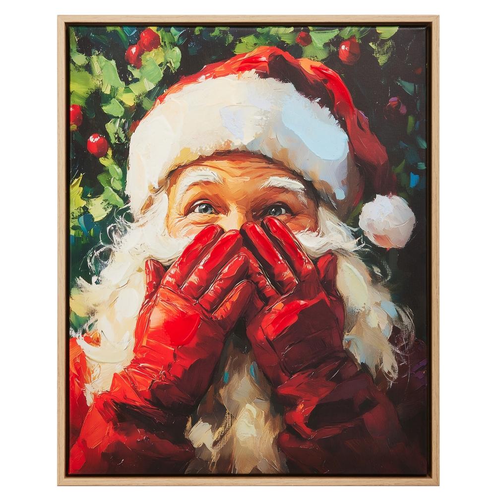 RAZ Imports 19.5" Santa's Secret Wall Art
