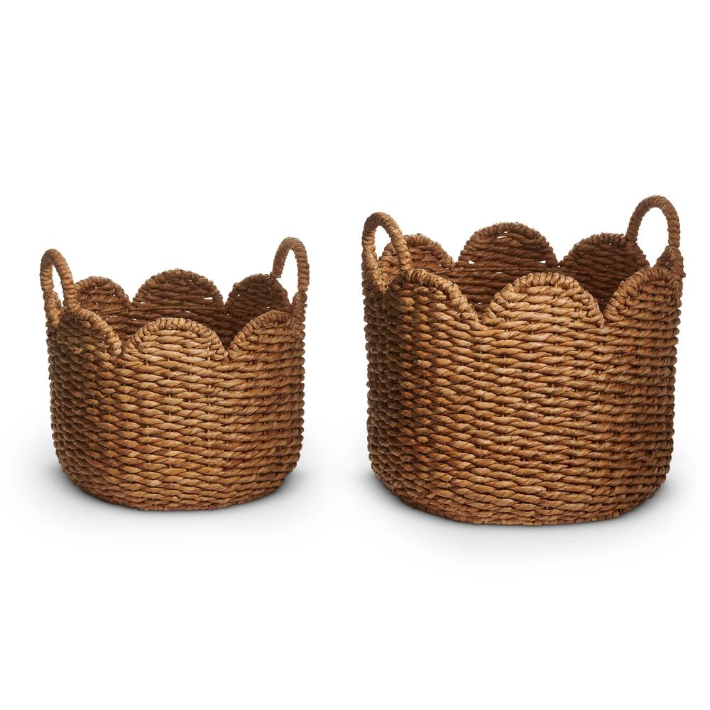 RAZ Imports 19.5" Scalloped Baskets