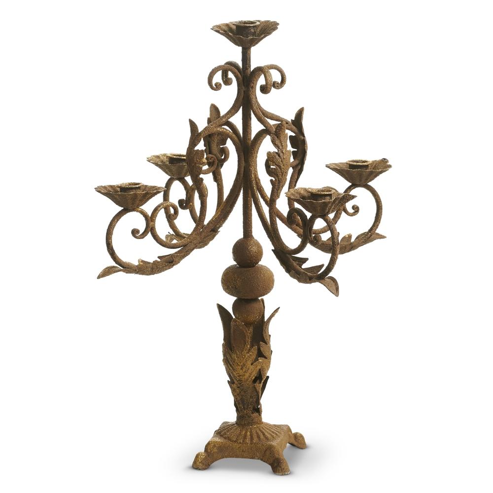 RAZ Imports 19.75" Antique Gold Candelabra