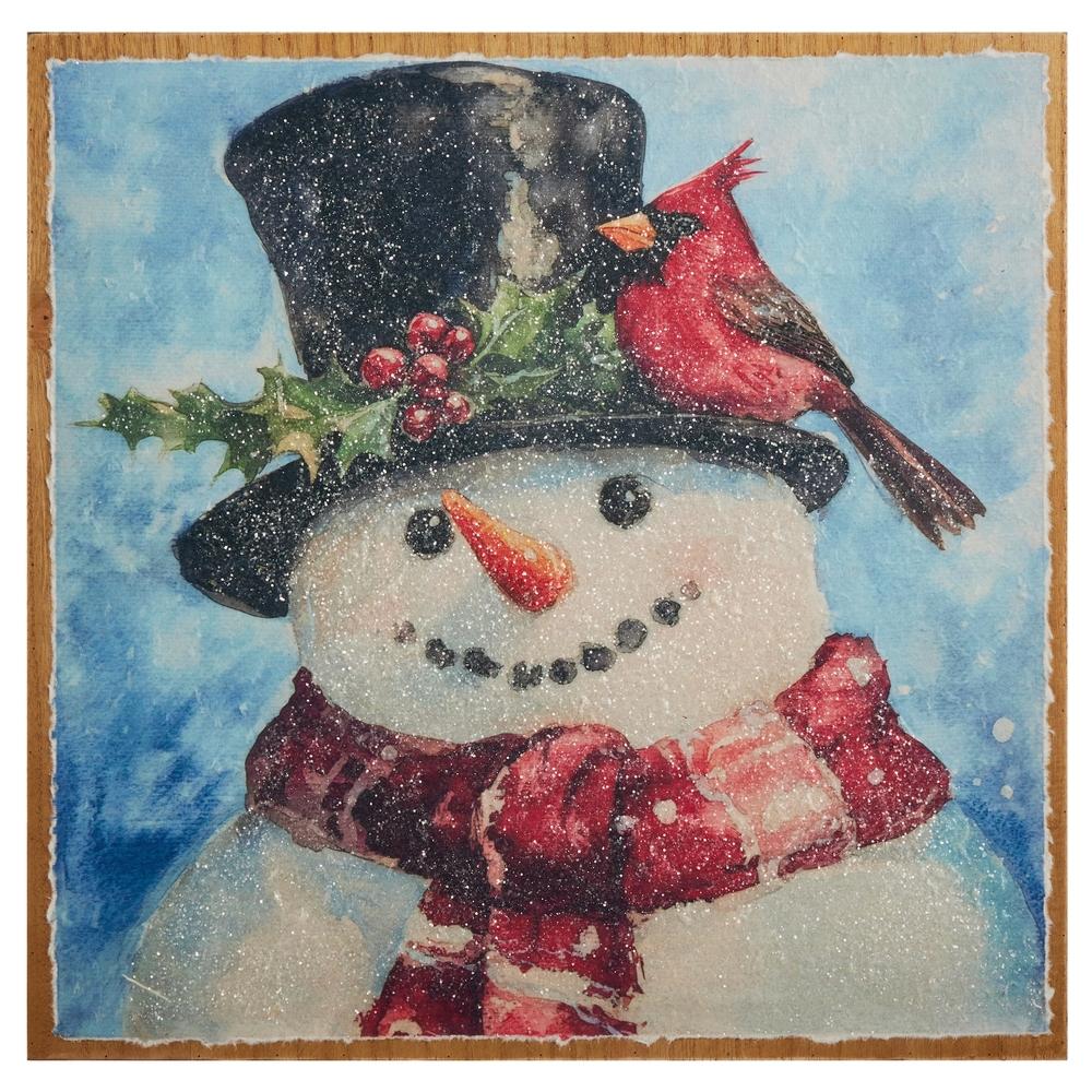 RAZ Imports 19" Friendly Snowman Wall Art