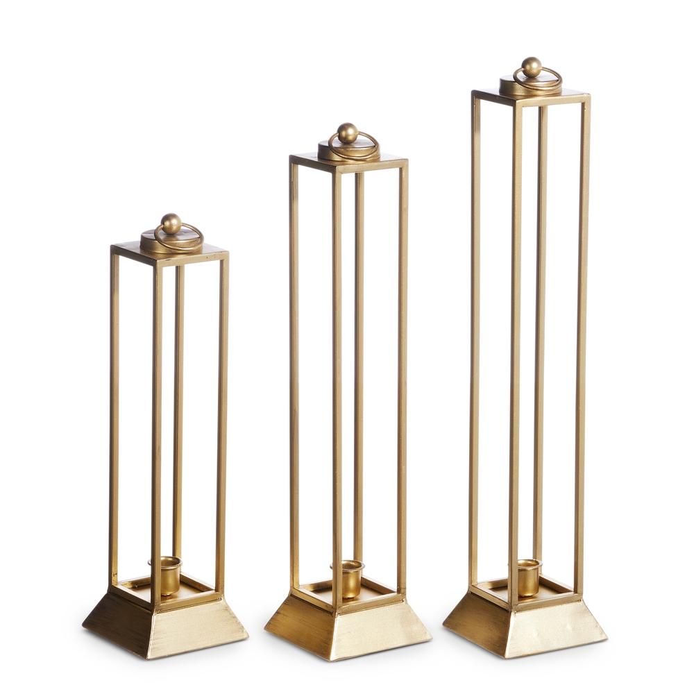 RAZ Imports 19" Gold Lanterns