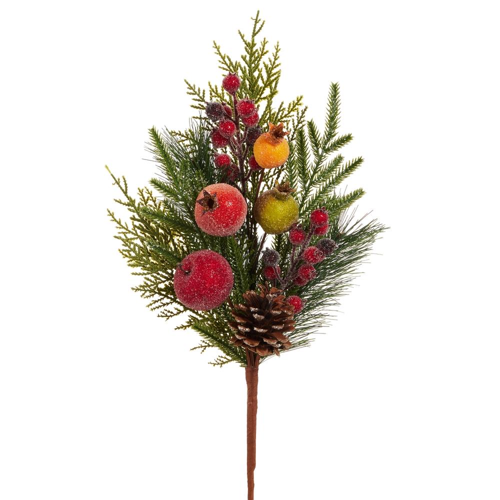 RAZ Imports 19" Iced Mixed Fruit Pick