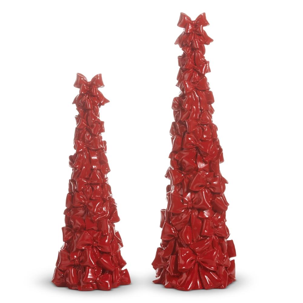 RAZ Imports 19" Red Bow Tree