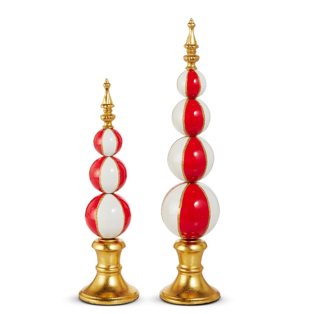 RAZ Imports 19" Striped Finial