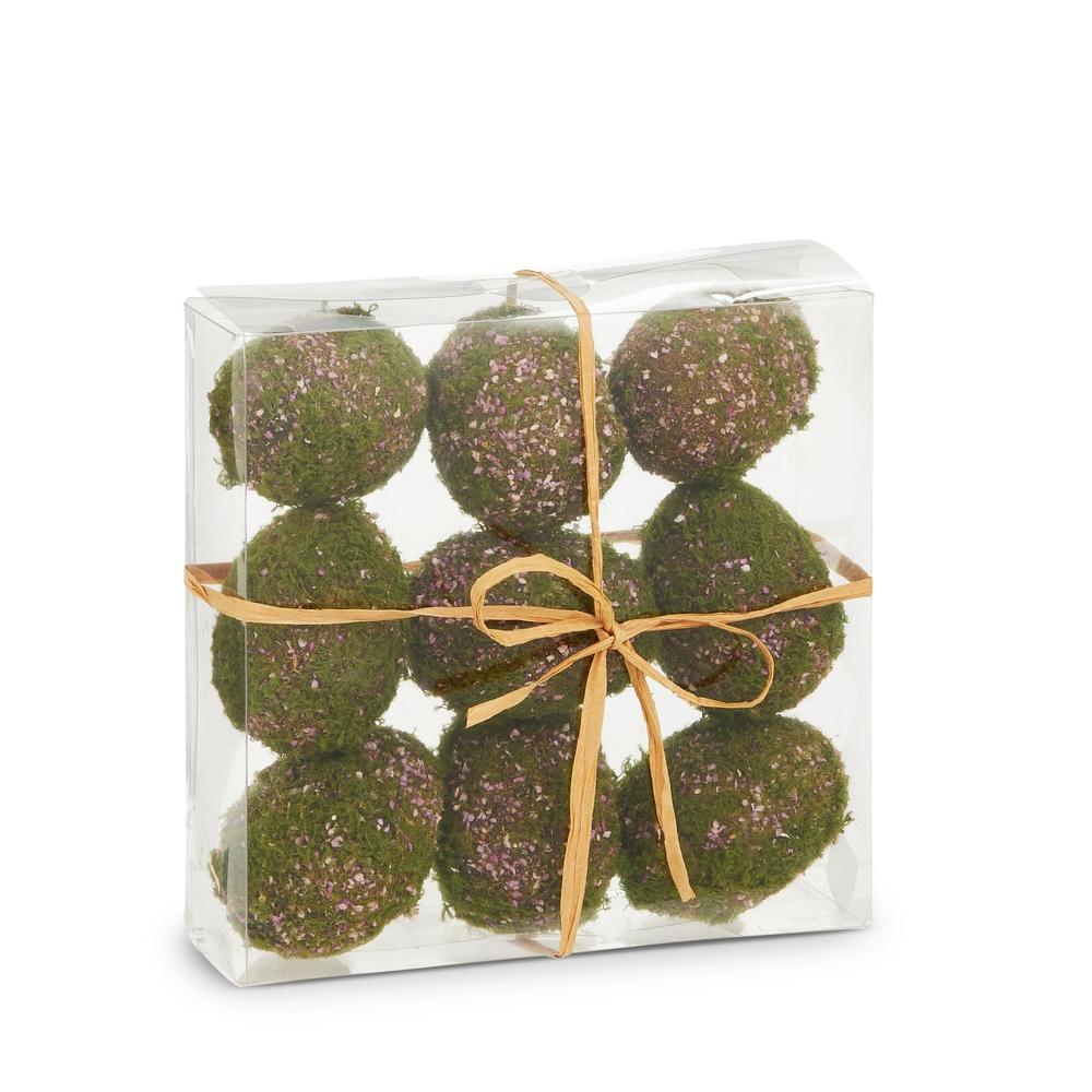 RAZ Imports 2.25" Box of Pink Moss Eggs