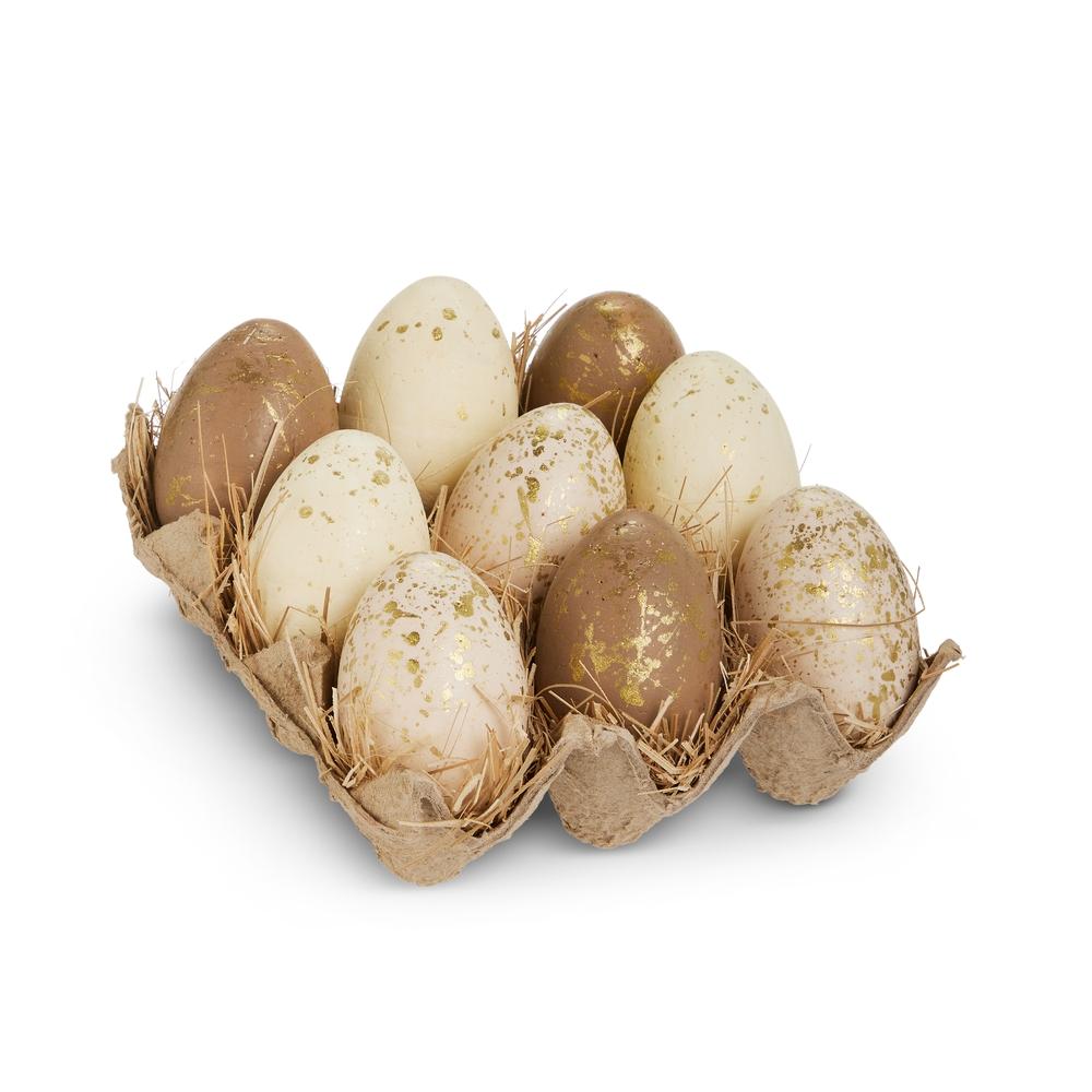 RAZ Imports 2.5" Carton of Multicolor Speckled Eggs
