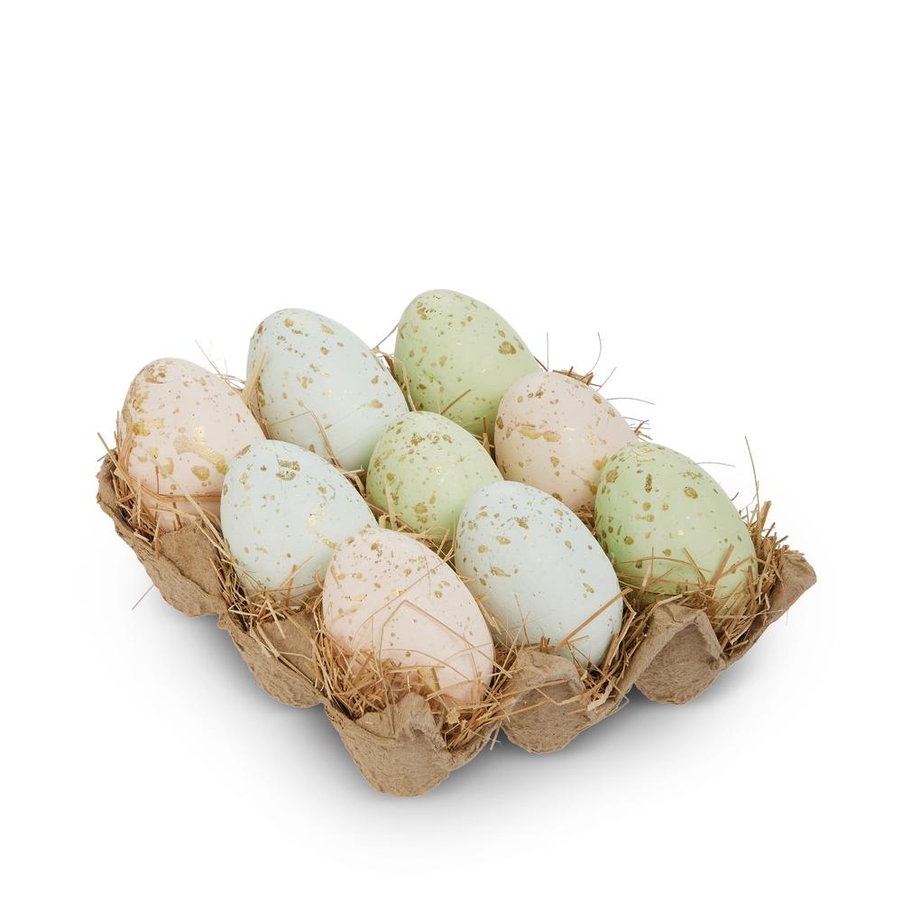 RAZ Imports 2.5" Carton of Multicolor Speckled Eggs