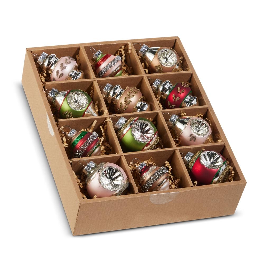 RAZ Imports 2" Box Of Vintage Ornaments