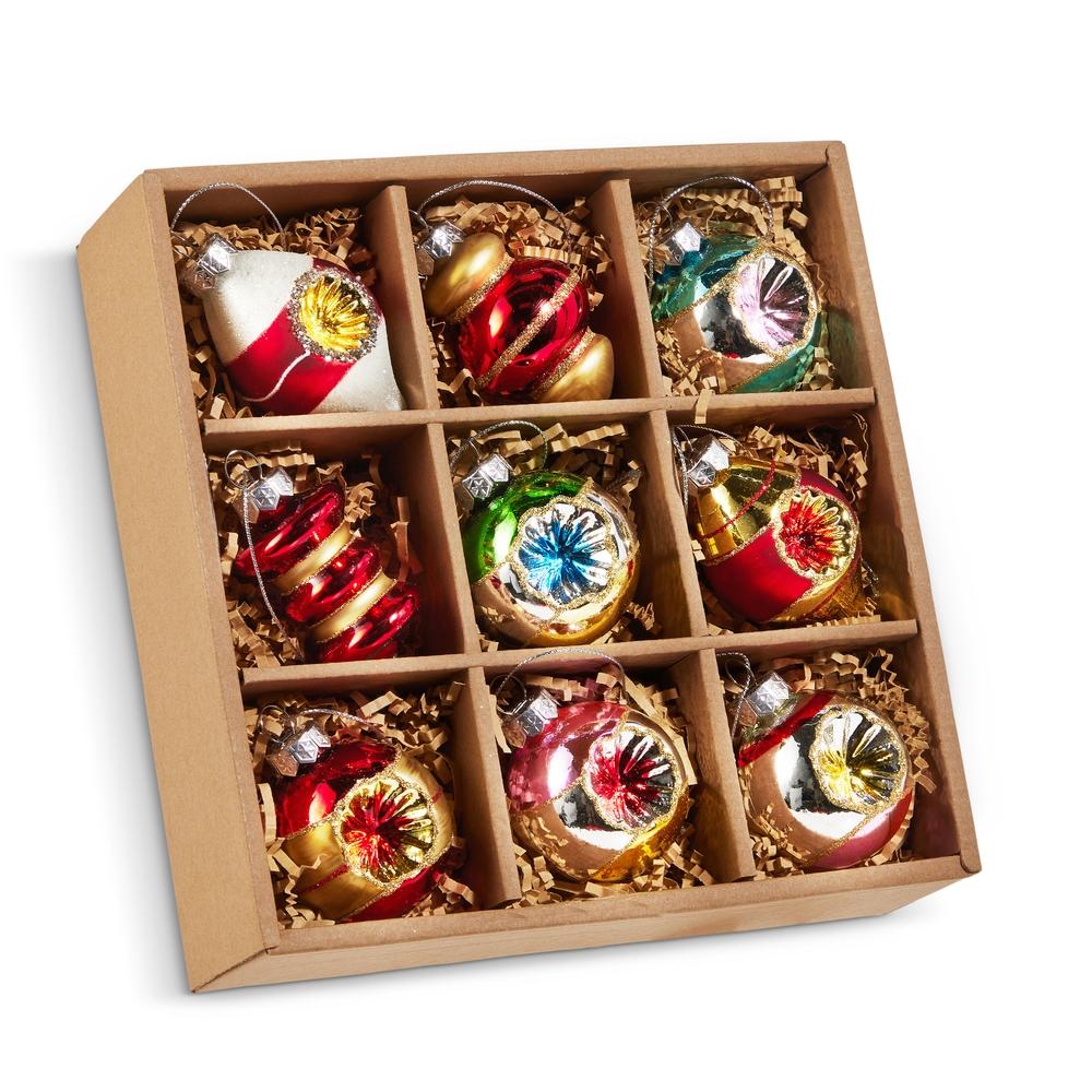 RAZ Imports 2" Box of Vintage Ornaments