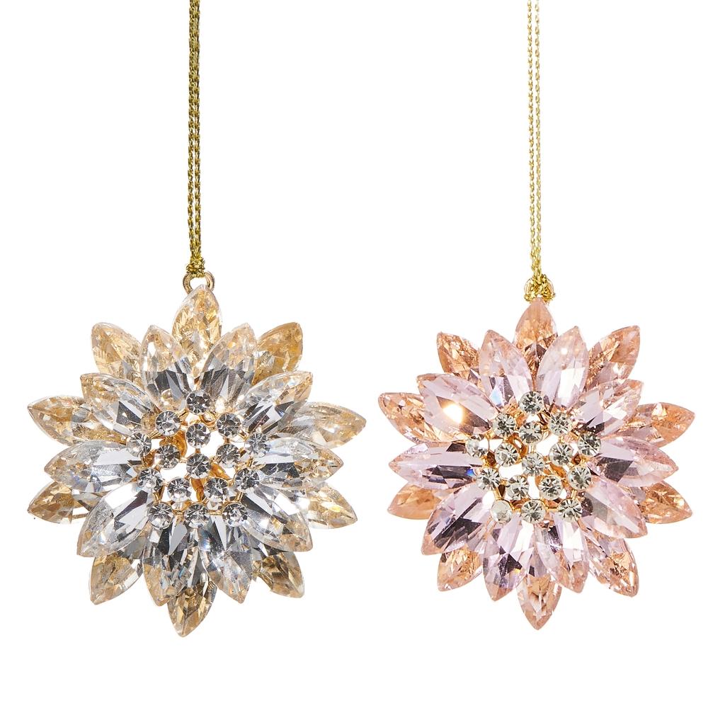 RAZ Imports 2" Pastel Jeweled Brooch Ornament