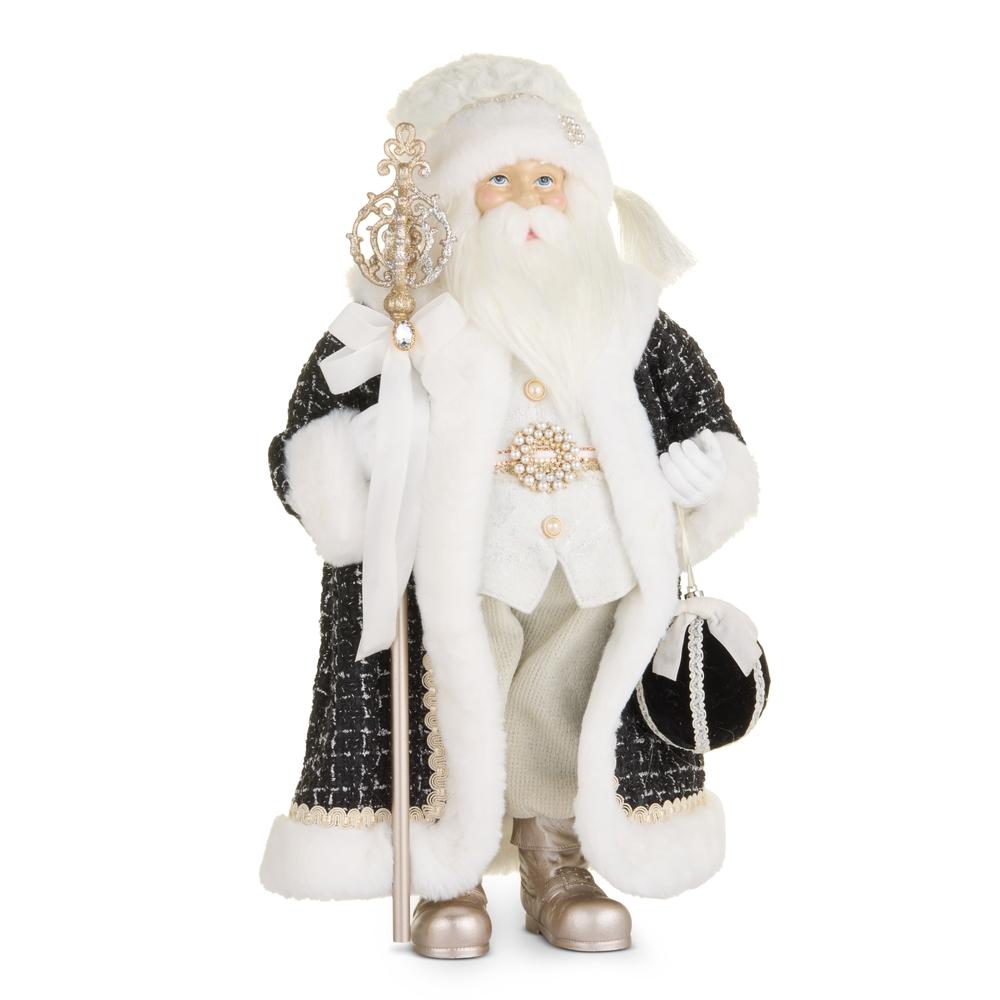 RAZ Imports 20.25" Baubles and Bow Santa