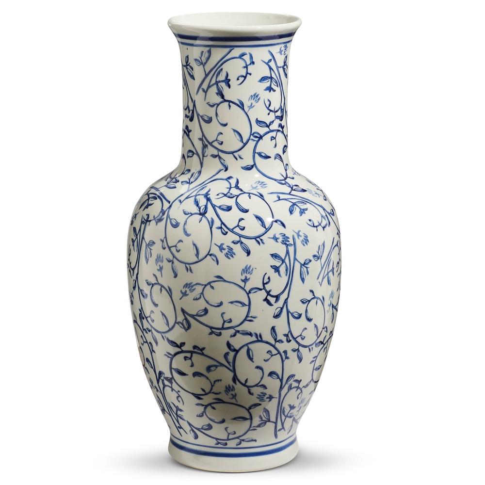 RAZ Imports 20.5" Blue and White Vase