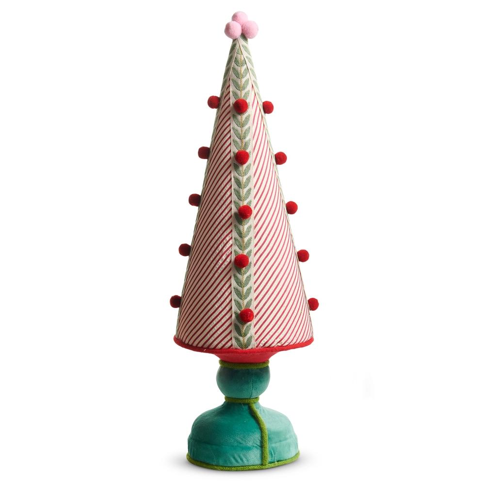 RAZ Imports 20.5" Candy Cane Stripe Seersucker Tree