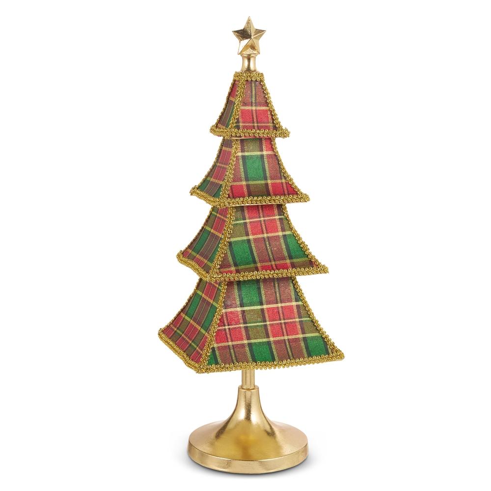 RAZ Imports 20.5" Plaid Tiered Tree