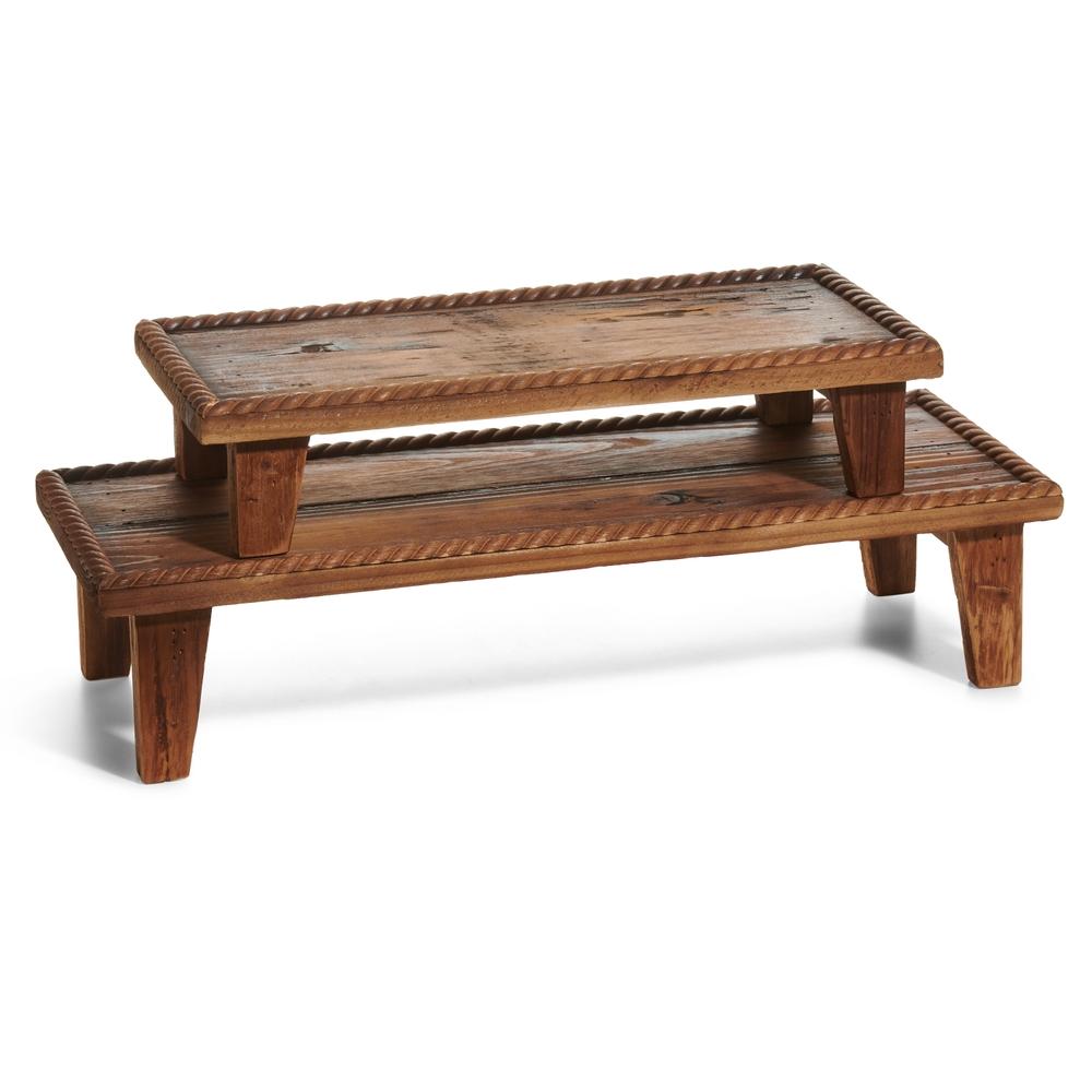 RAZ Imports 20.5" Rope Style Wood Risers